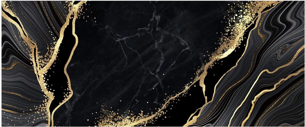 Tablou abstarcției aurii (120x50 cm)