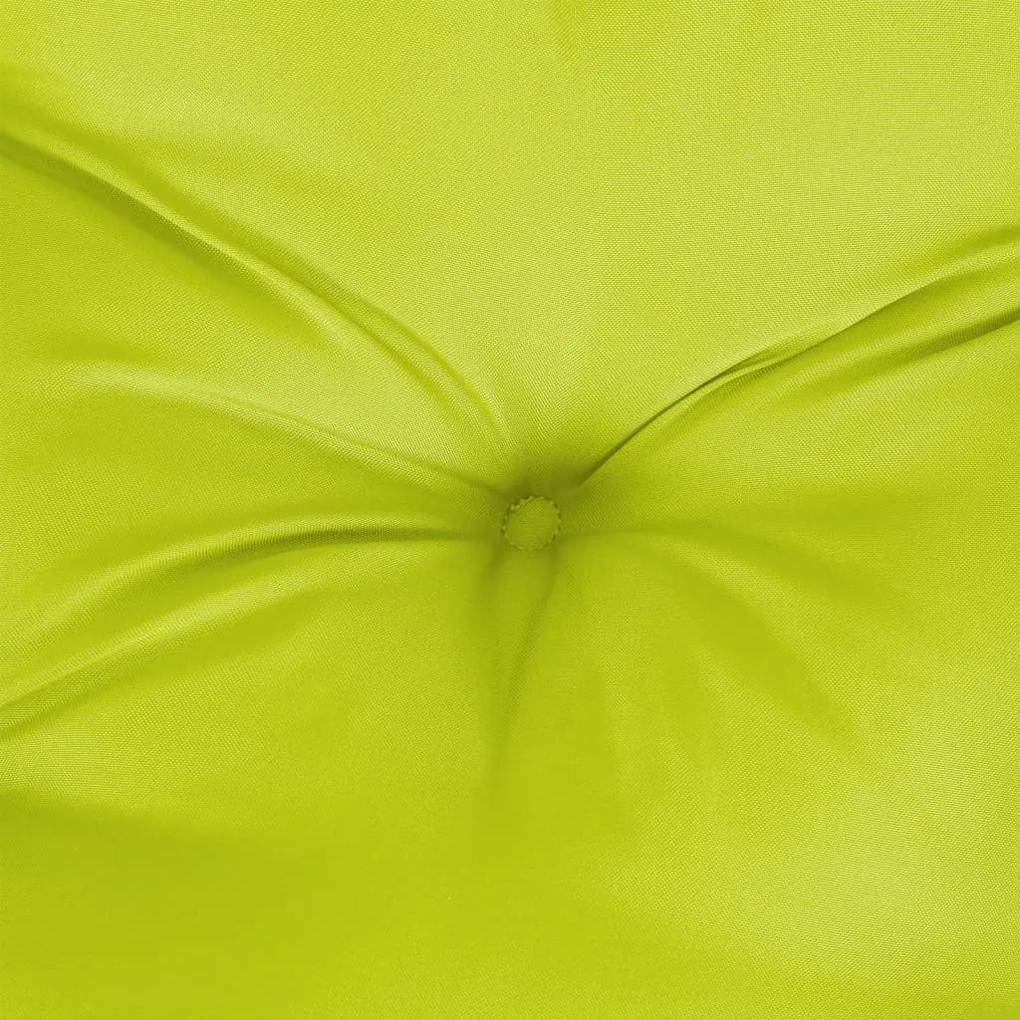 Perne de scaun, 6 buc, verde crud, 50 x 50 x 7 cm, textil 6, verde aprins, 50 x 50 x 7 cm