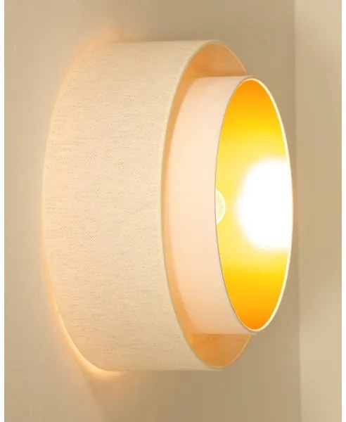 Plafonieră NATIA 1xE27/60W/230V Ø 45 cm albă