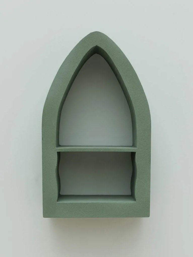 Raft de perete verde Posada