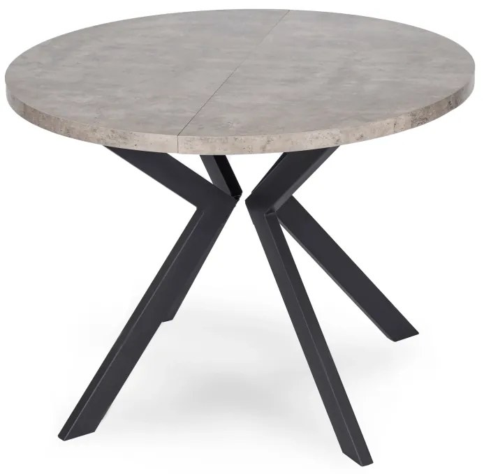 JAKS Masă rotundă extensibilă 90 - 190 cm beton Lugo