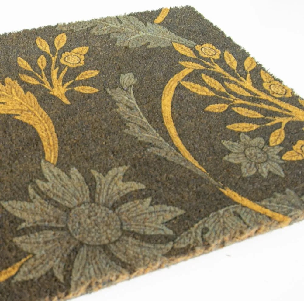 Covoraș de intrare din fibre de nucă de cocos 60x90 cm William Morris – Artsy Doormats