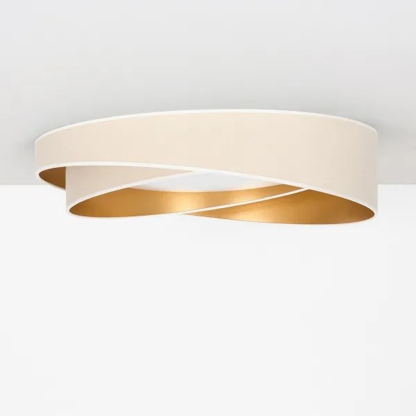 BRILAGI- Plafonieră LED VELVET TWIST LED/24W/230V 4000K Ø 55 cm alb/auriu