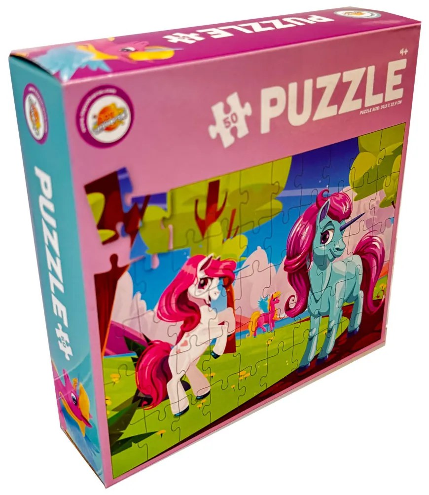 Unicorn Stroll puzzle cu 50 de piese