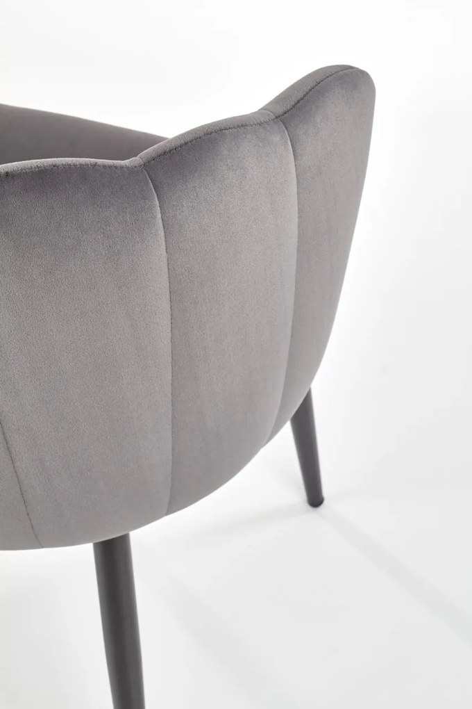 Scaun K386 velvet gri