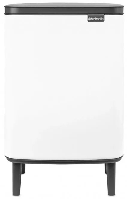 Cos de gunoi Brabantia Bo Small Hi 1006647, 12 L, Deschidere lina si silentioasa, Baza antiderapanta, Alb