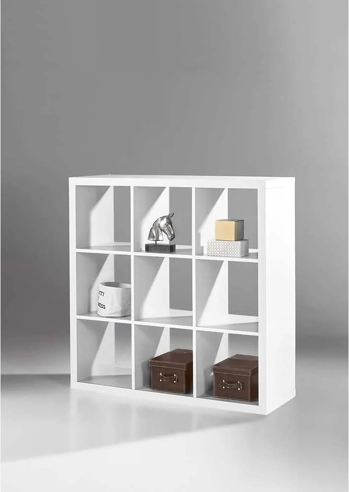 CORP MODULAR CUBE 3X3, 112X38X112 CM, ALB, MDF