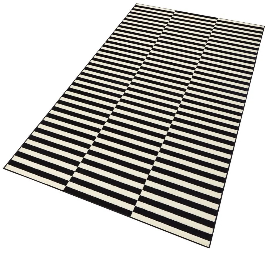 Covor tip traversă Hanse Home Gloria Panel, 80x200 cm, negru-alb