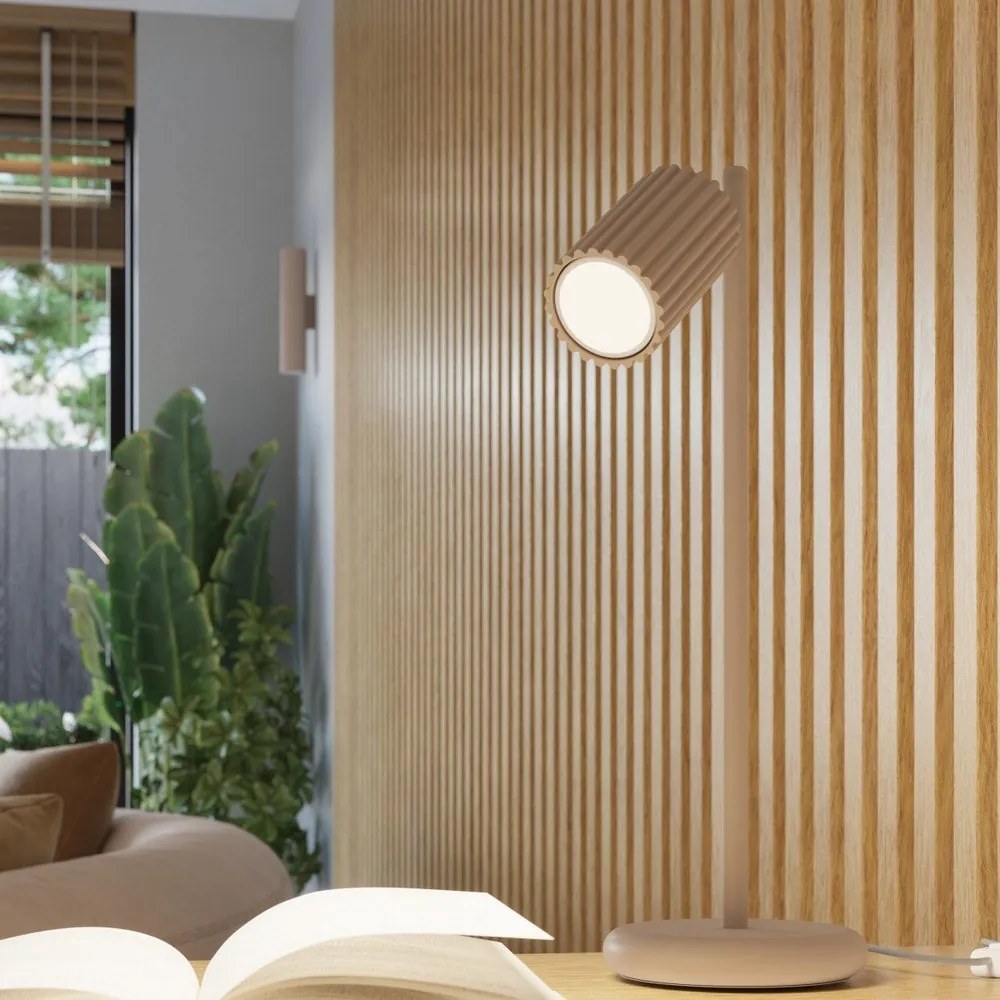 Lustră taupe din metal ø 19,5 cm Gleam – Sollux