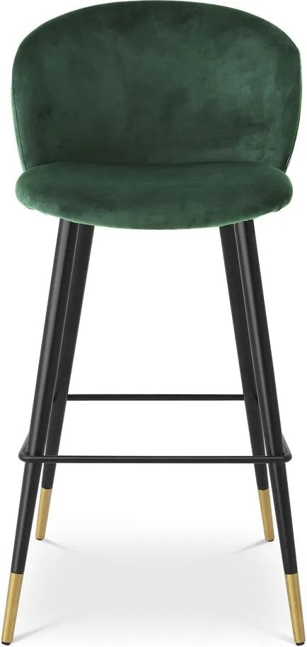 Scaun de bar design elegant LUX Volante, verde inchis 115733 HZ