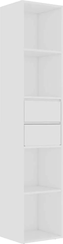 vidaXL Bibliotecă, alb, 36x30x171 cm, lemn prelucrat