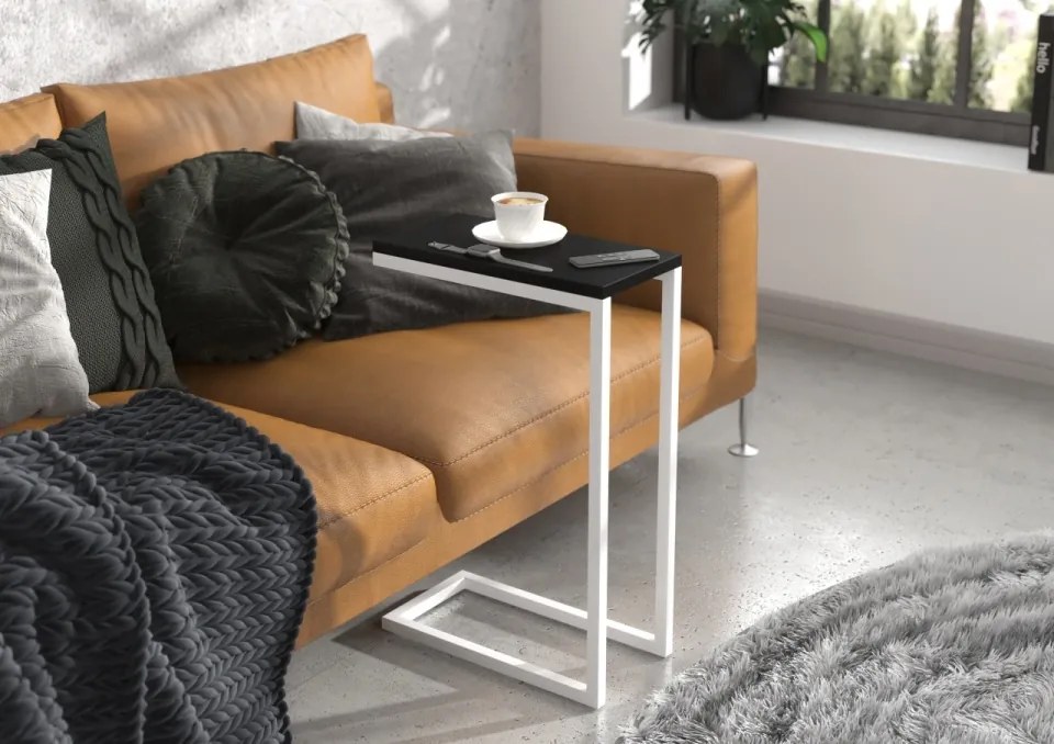 Masuta cafea, SPARK, ADRK Furniture (Culoare: Negru / Gri)