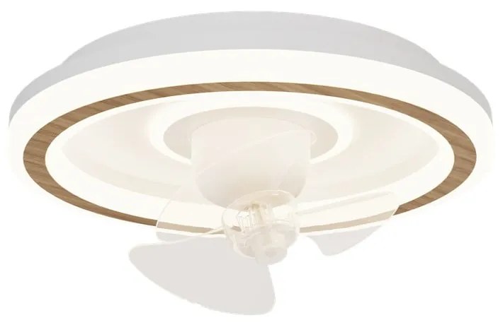 Plafonieră albă LED cu control prin telecomandă/cu ventilator Alan Move – SULION