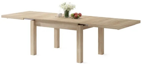 Masă extensibilă RALF stejar sonoma pentru 12 persoane
