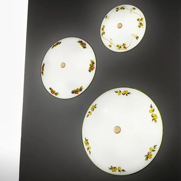 Plafonieră Kolarz 731.U14.4.113 NONNA 4xE27/60W/230V d. 54 cm struguri/căpșuni