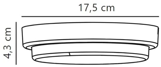 Aplică LED de exterior CUBA LED/6,5W/230V IP54 d. 17,5 cm alb