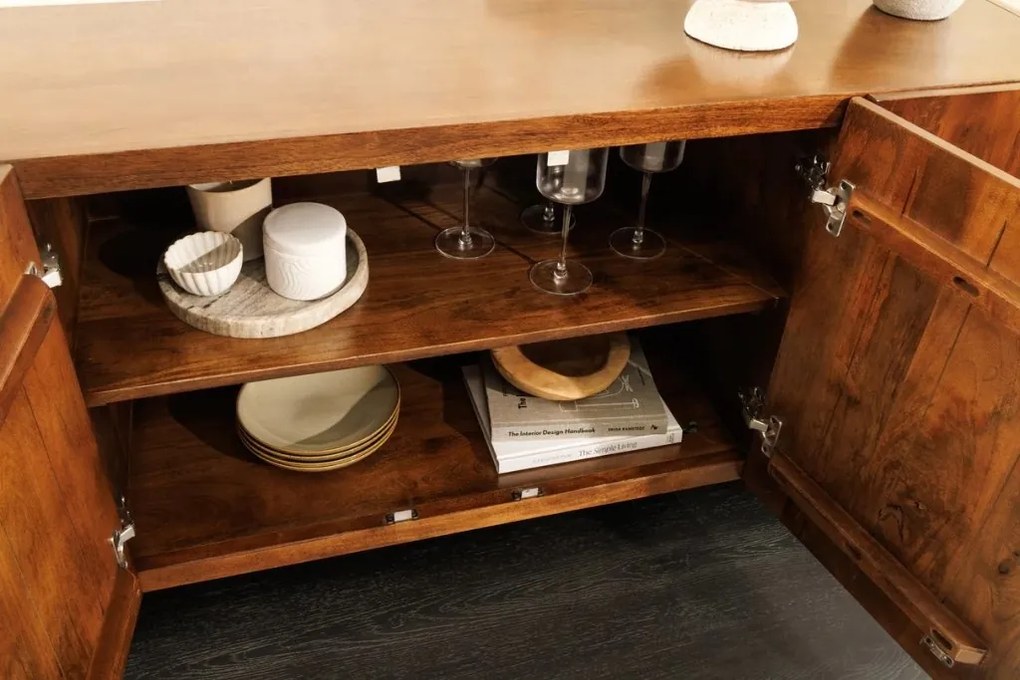 Comoda din lemn de mango maro BRASIL 175cm