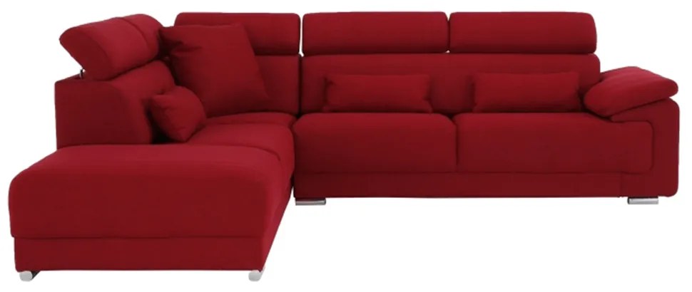 Colţar, textil vişiniu, stânga, CAILA