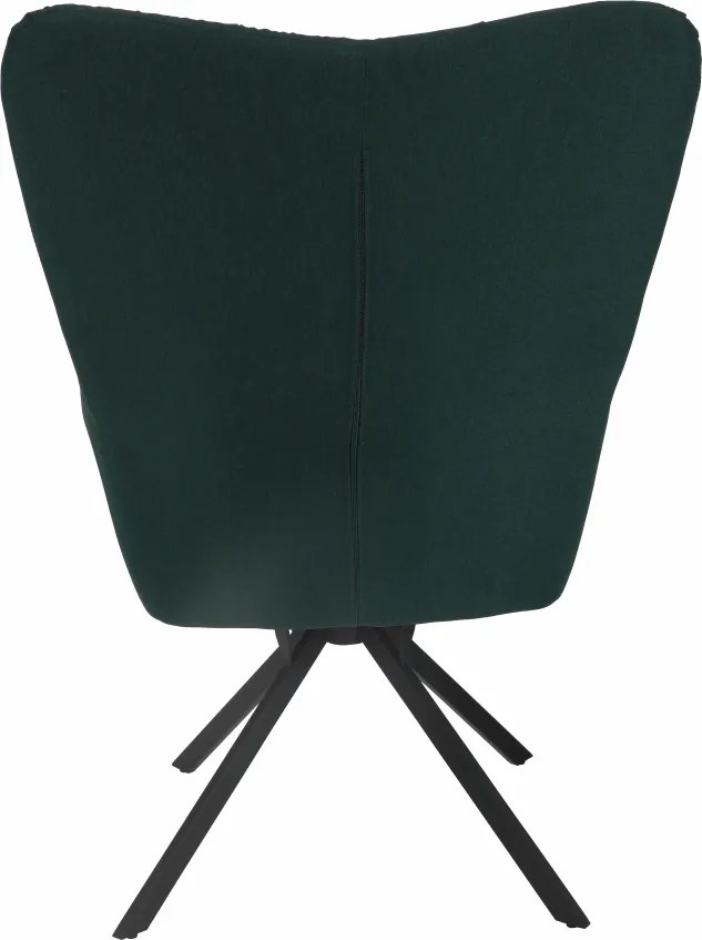 Scaun de design, ţesătură verde, KOMODO