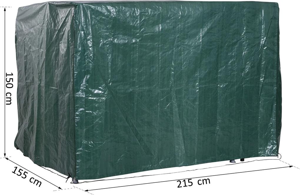 Prelata protectie mobilier gradina Verde 215 x 155 x 150 cm