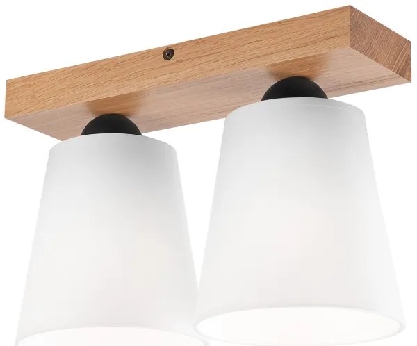 Lustră aplicată LULA 2xE27/60W/230V stejar