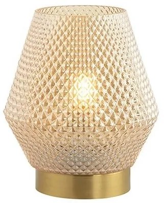 Veioza, lampa de masa design modern Hardo alama, transparenta