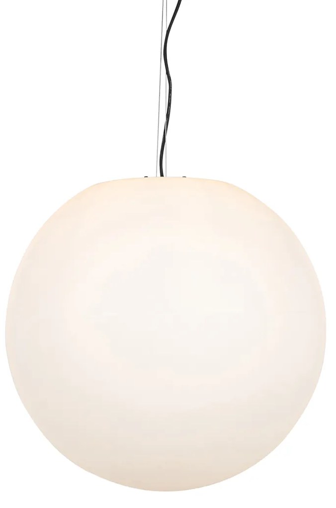 Lampă modernă suspendată pentru exterior albă 56 cm IP65 - Nura