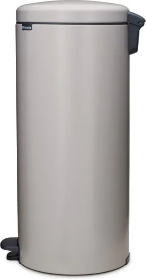 Cos de gunoi cu pedala Brabantia NewIcon 1010442, 30 l, Inchidere lenta, Baza antiderapanta, Gri deschis