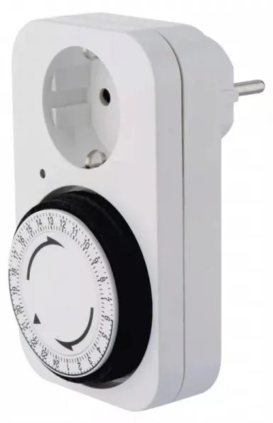 Priza programabila mecanica, IP20, 16A, alba, Emos