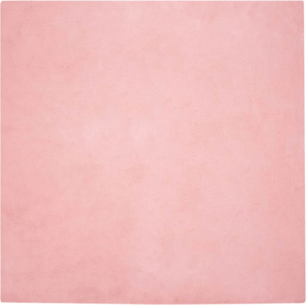 vidaXL Covor din de iepure sintetic antiderapant Olite Roz Poliester