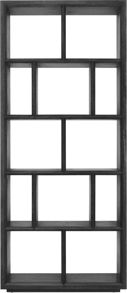 Raft din lemn design LUX Marguesa gri carbune 111661 HZ