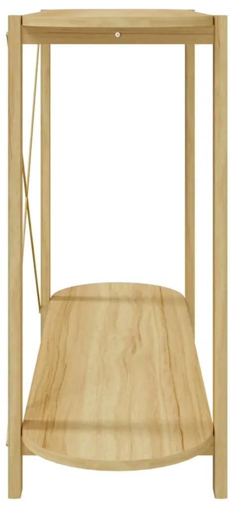 Masuta consola, 110x38x75 cm, lemn prelucrat 1, Maro