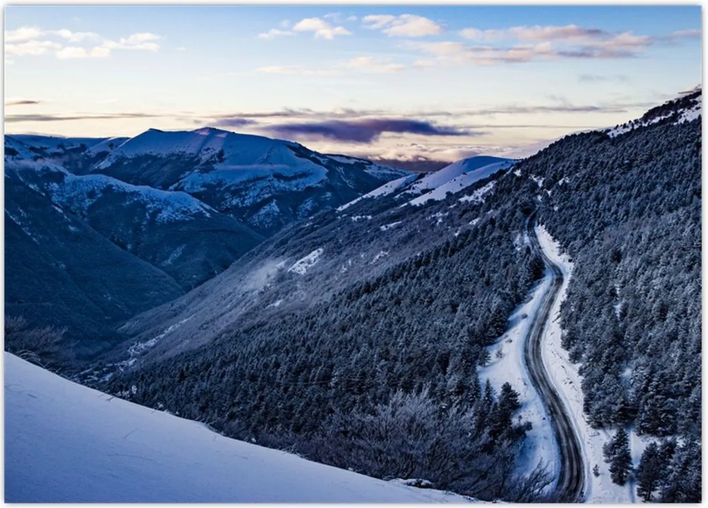Tablou - Pantă înzăpezită (70x50 cm)