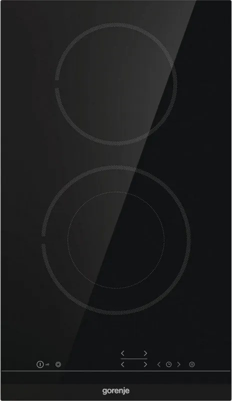Plita vitroceramica incorporabila Gorenje ECT322BCSC, 2900 W, 9 trepte, 2 zone, StopGo, StayWarm, Blocare pentru copii, Negru