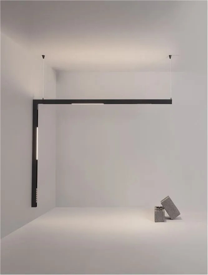 Sina magnetica suspendata cu iluminat in partea superioara Breda 200cm