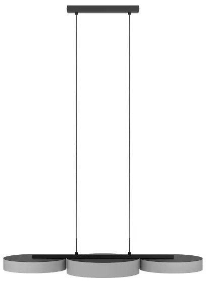 Lustră LED RGBW dimabilă pe cablu Eglo 900856 BARBANO-Z 3xLED/7,5W/230V gri