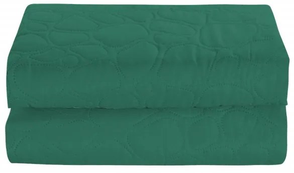 Cuvertura verde pentru pat cu model STONE Dimensiune: 200 x 220 cm