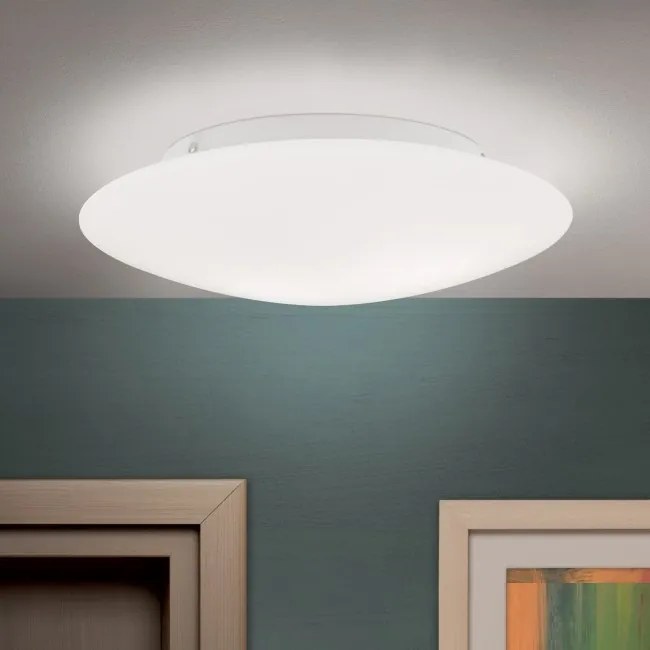 Plafoniera moderna diametru 37cm, Alba