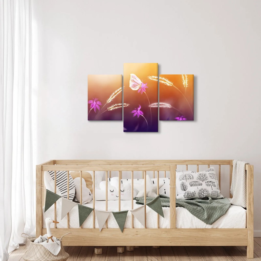 Tablou - Fluture roz (90x60 cm)