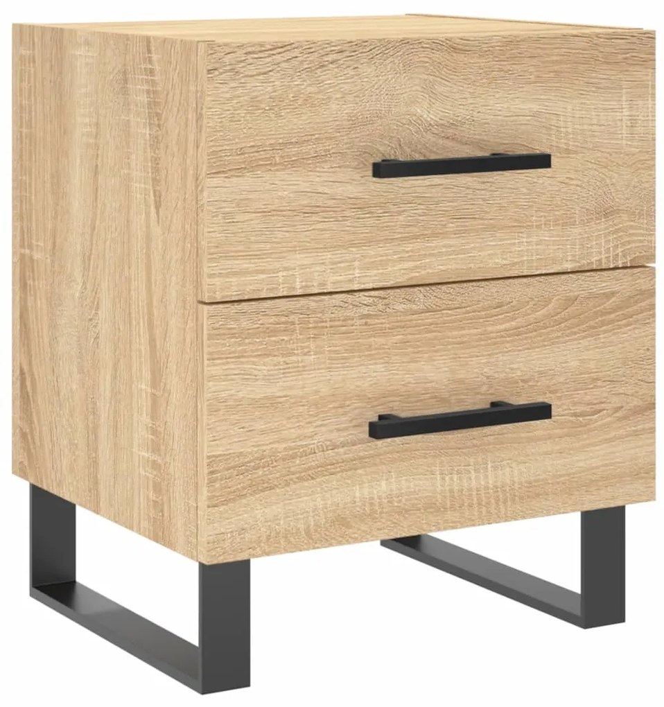 vidaXL Noptieră, stejar sonoma, 40x35x47,5 cm, lemn compozit