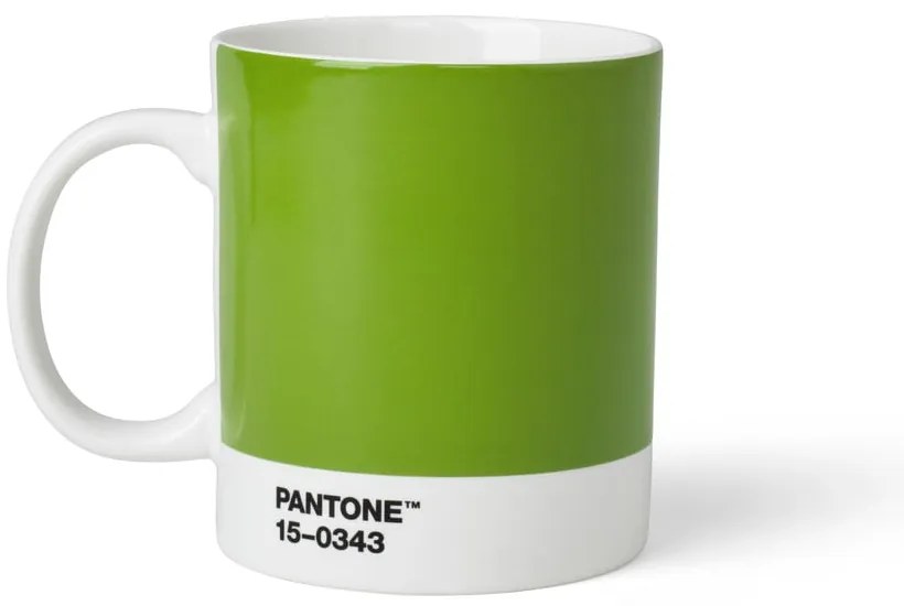 Cană verde din ceramică 375 ml Green 15-0343 – Pantone