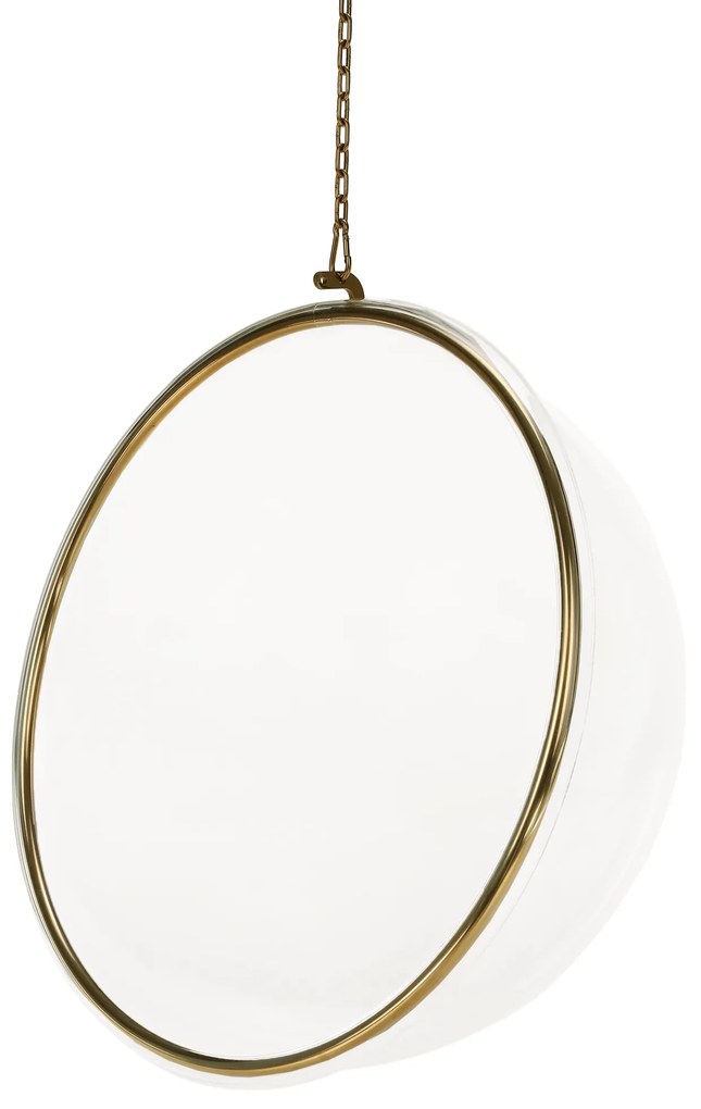 Scaun suspendat, transparent/ auriu/ alb, BUBBLE NEW TIP 1