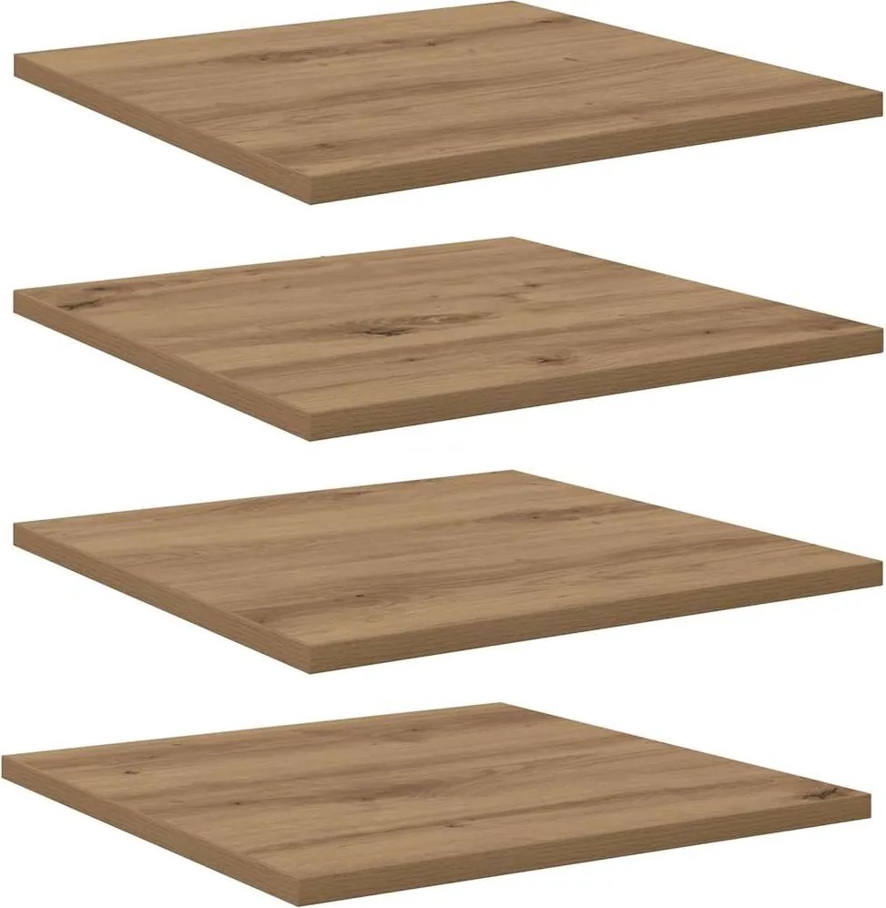 vidaXL Raft pentru cărți 4 pcs Maro 40 x 40 x 1,5 cm Lemn compozit