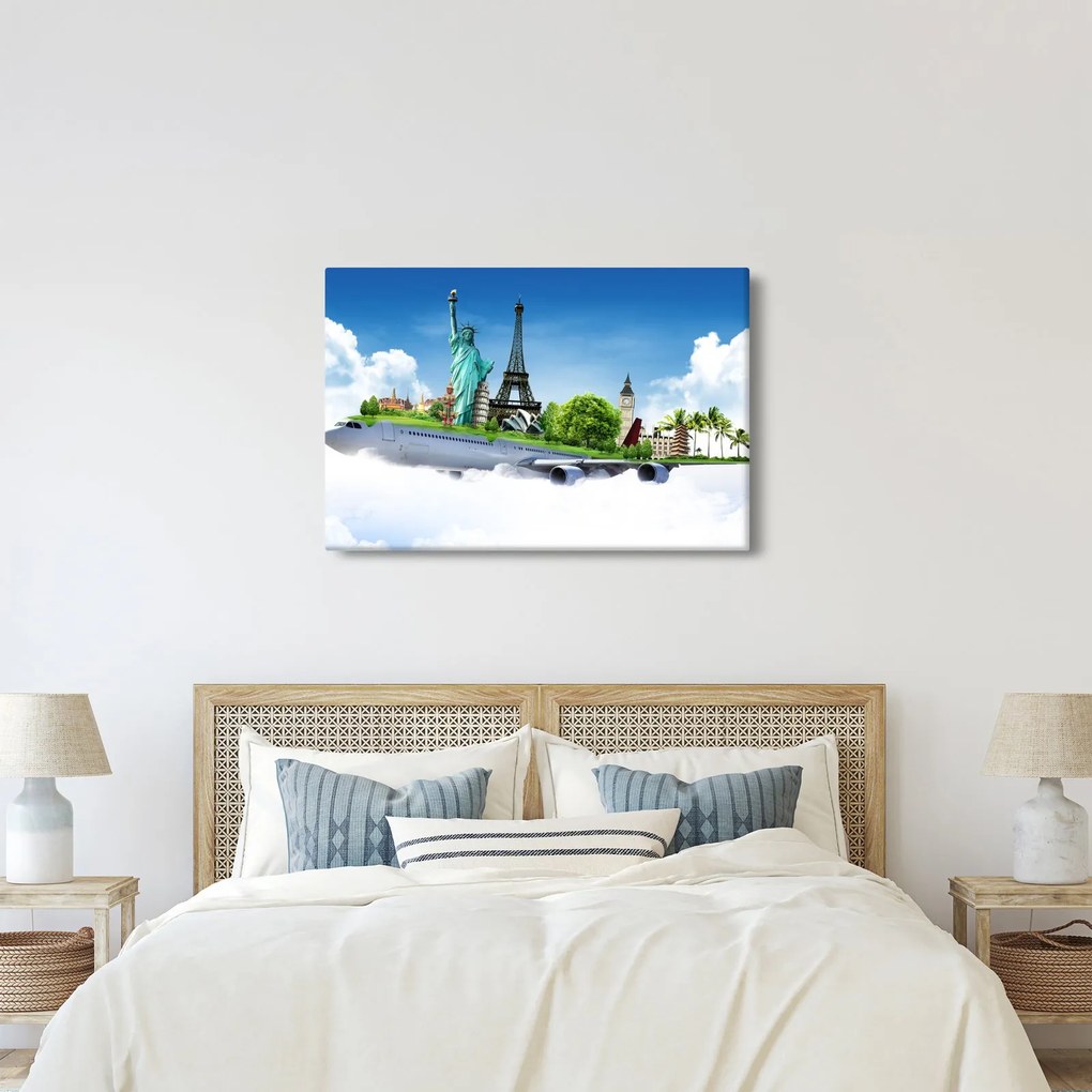 Tablou - Călătorie în jurul lumii (90x60 cm)