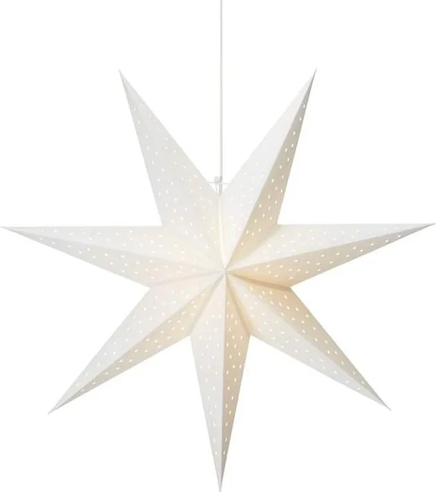 Decorațiune luminoasă suspendată Markslöjd Clara, ø 75 cm, alb