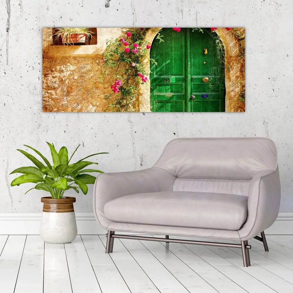 Tablou - Ușă veche (120x50 cm)