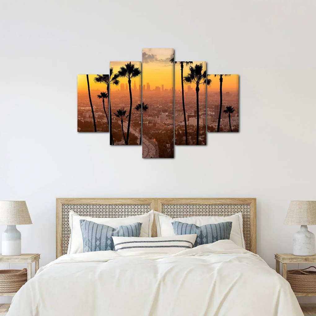 Tablou - Panorama din Los Angeles (150x105 cm)