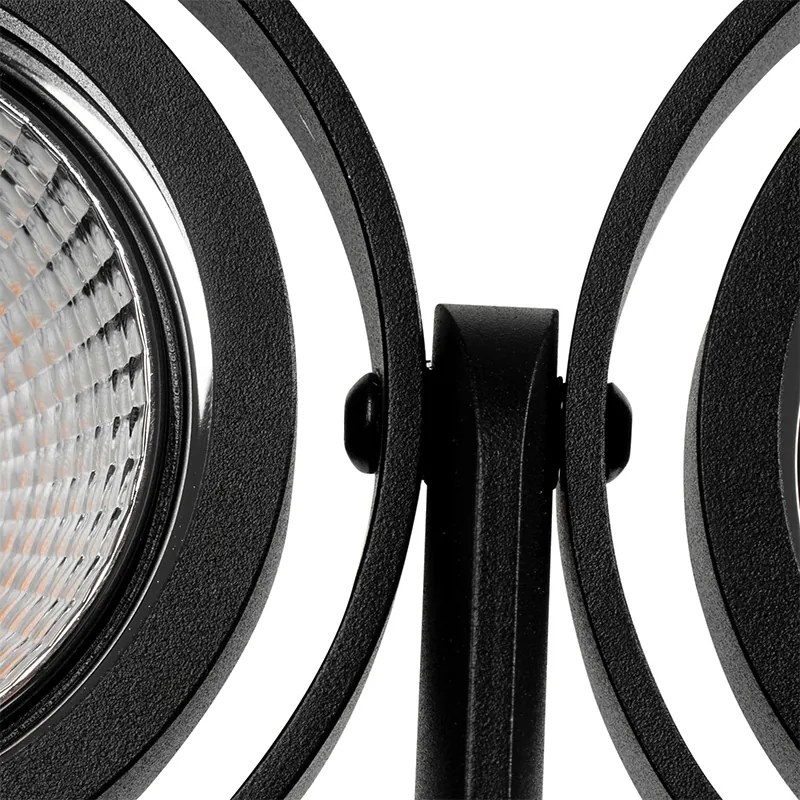 Spotlight modern negru cu 2 lumini - Master 70