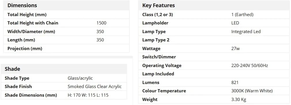 Lustra LED suspendata design modern Cyclone 5L 97291-5SM SRT