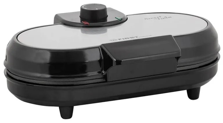 Resigilat: Aparat de facut vafe/grofe FIRST AUSTRIA FA-5305-2, 1000 W, Regulator de temperatura, Acoperire antiaderenta, Negru